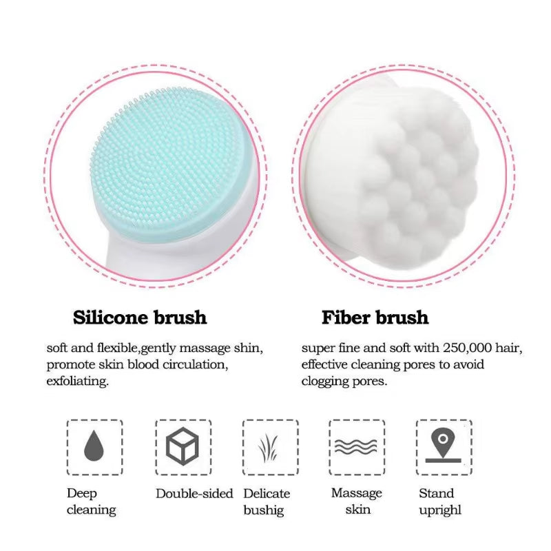 Axelskin Silicone Facial Cleansing Brush — Daily Deep Cleanse Tool