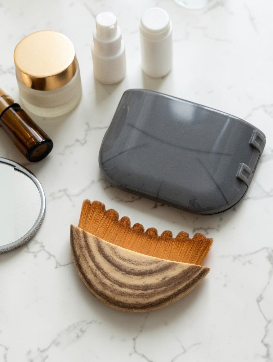 Axelskin Lymphatic Contour Face Brush — Jawline Sculpting & Depuffing Set