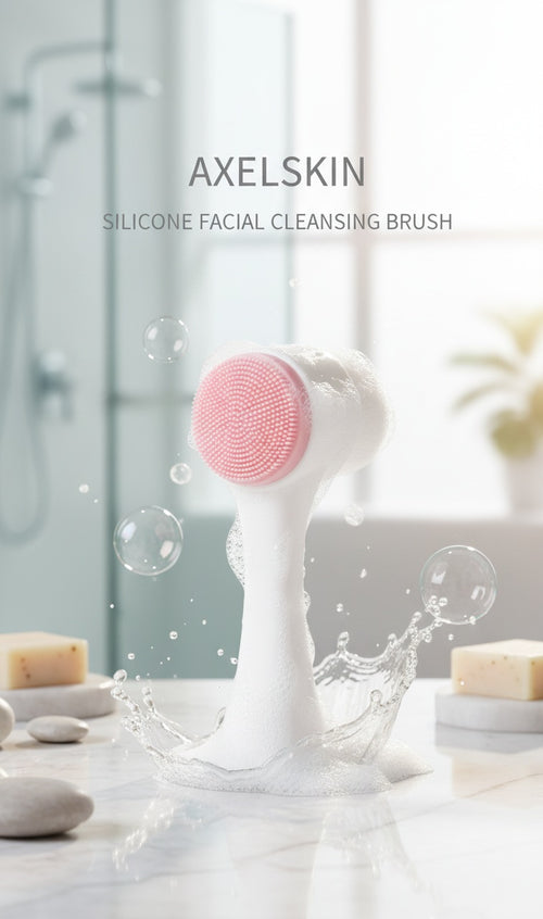 Axelskin Silicone Facial Cleansing Brush — Daily Deep Cleanse Tool