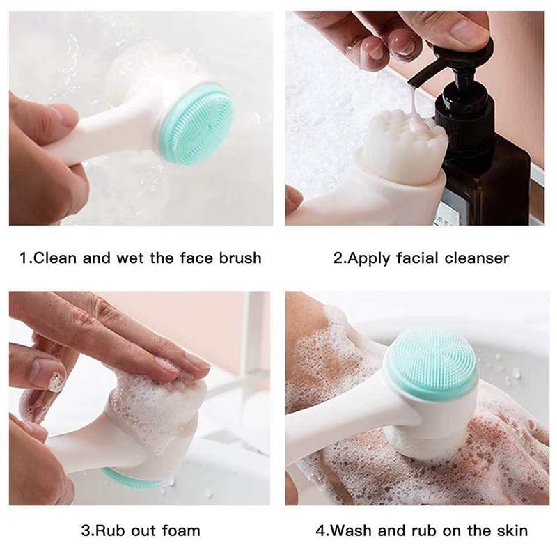 Axelskin Silicone Facial Cleansing Brush — Daily Deep Cleanse Tool