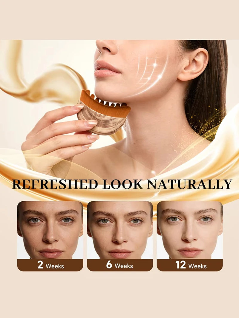  Axelskin Lymphatic Contour Face Brush — Jawline Sculpting & Depuffing Set